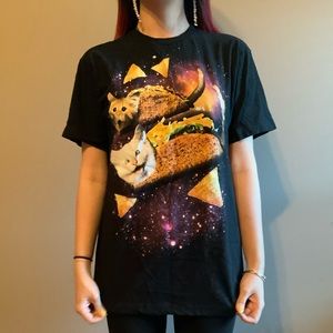 taco cat shirt in space